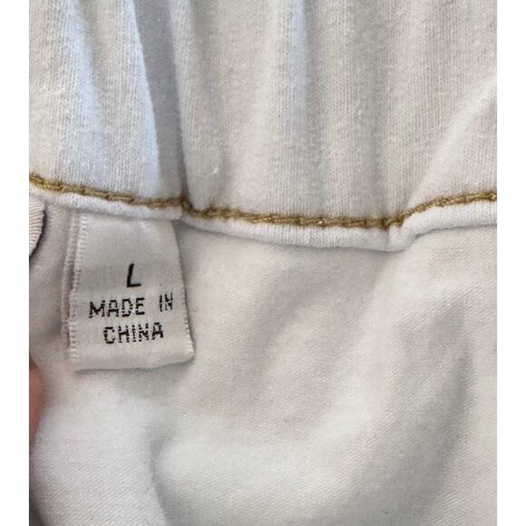 Dream Jeannes Quacker Factory White Cargo Skort Jersey Knit Size Large - Picture 4 of 11